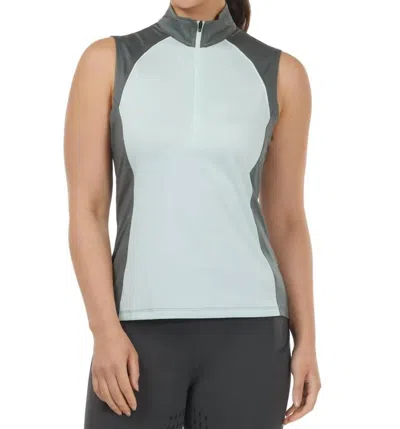 Kerrits Charisma Coolcore Sleeveless Sun Shirt In Seasalt In Gray