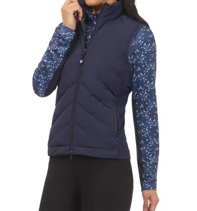 Kerrits Equitech Hybrid Quilted Vest In Galaxy Blue