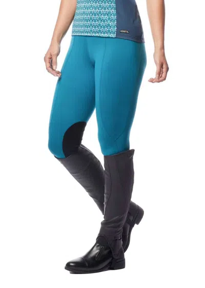 Kerrits Women's Flow Rise Knee Patch Performance Tight Pants In Dragonfly