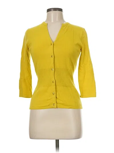 Pre-owned Kersh Cardigan Sweater In Yellow