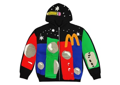 Pre-owned Kerwin Frost X Mcdonald's Cpfm Uptown Moe Zip Hoodie In Black