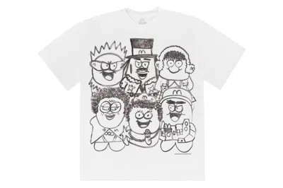 Pre-owned Kerwin Frost X Mcdonald's Mcnugget Buddies Sketch Tee White