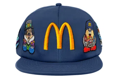 Pre-owned Kerwin Frost X Mcdonald's Uptown Moe Logo Fitted Cap Navy