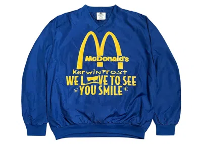 Pre-owned Kerwin Frost X Mcdonald's We Love To See You Smile Windbreaker In Blue