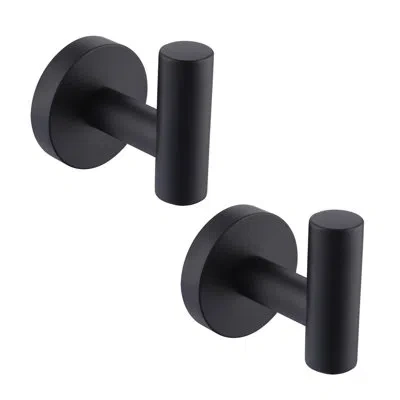 Kes Bathroom Towel Hook Robe Hook Shower Kitchen Wall Mount Sus 304 Stainless Steel Matt Black In Matte Black