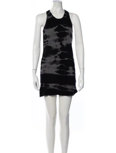 Pre-owned Kes Cashmere Tie-dye Print Sweater In Black