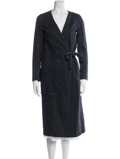 Pre-owned Kes Coat In Blue