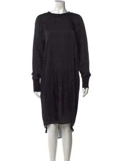 Pre-owned Kes Crew Neck Knee-length Dress W/ Tags In Black