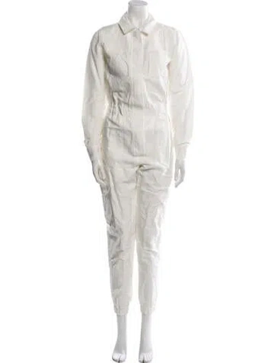 Pre-owned Kes Jumpsuit In White