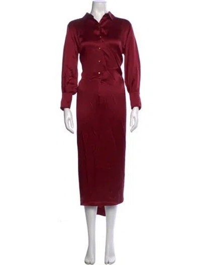 Pre-owned Kes Midi Length Dress In Red