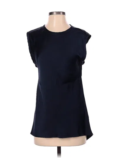 Pre-owned Kes Short Sleeve Blouse In Blue