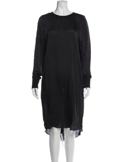 Pre-owned Kes Silk Knee-length Dress W/ Tags In Black