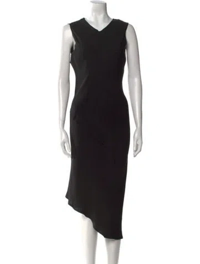 Pre-owned Kes Silk Long Dress In Black