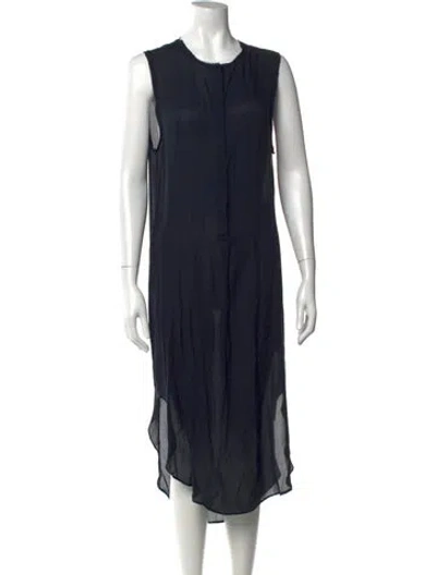 Pre-owned Kes Silk Long Dress In Black