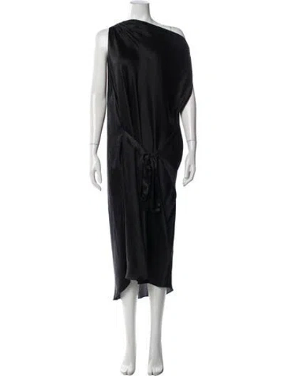 Pre-owned Kes Silk Long Dress In Blue