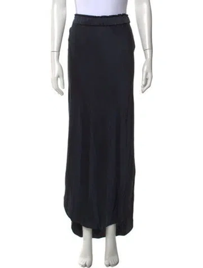Pre-owned Kes Silk Long Skirt W/ Tags In Black