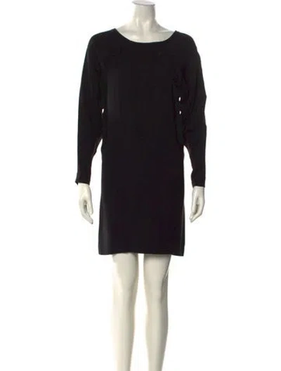 Pre-owned Kes Silk Mini Dress In Black