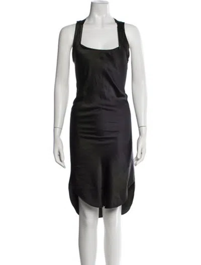 Pre-owned Kes Silk Mini Dress In Black