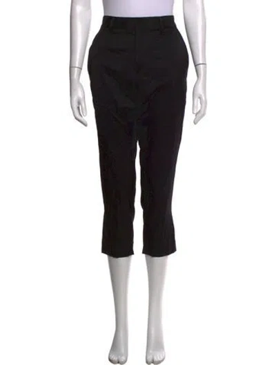 Pre-owned Kes Silk Straight Leg Pants In Black