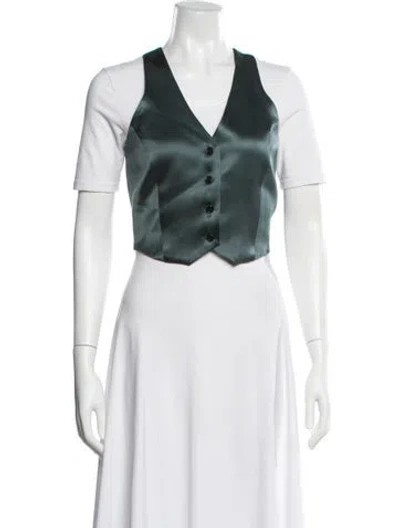 Pre-owned Kes Silk Vest In Blue