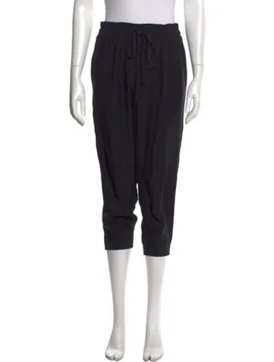 Pre-owned Kes Silk Wide Leg Pants In Black