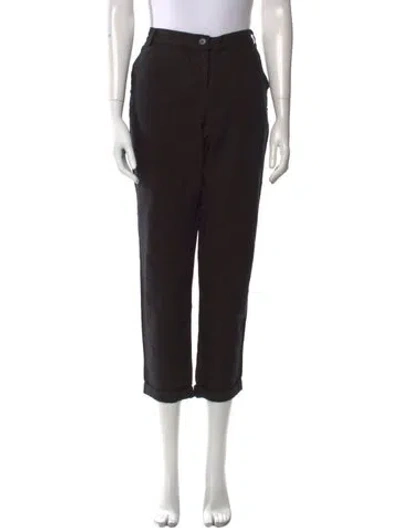 Pre-owned Kes Straight Leg Pants In Black
