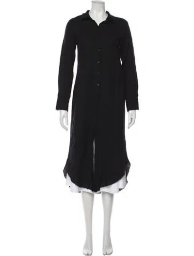 Pre-owned Kes Wool Coat W/ Tags In Black