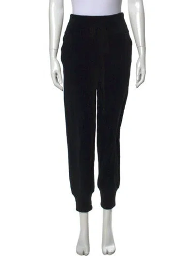 Pre-owned Kes Wool Straight Leg Pants In Black