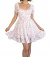 Kestan Zola Mini Dress In Blush In Pink