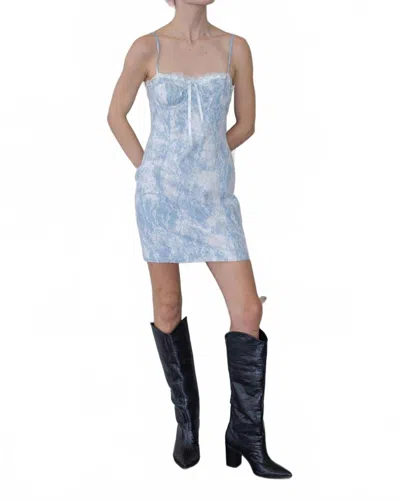 Kestan Caroline Mini Dress In Blue