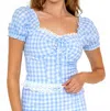 Kestan Cottage Top In Blue In Blue