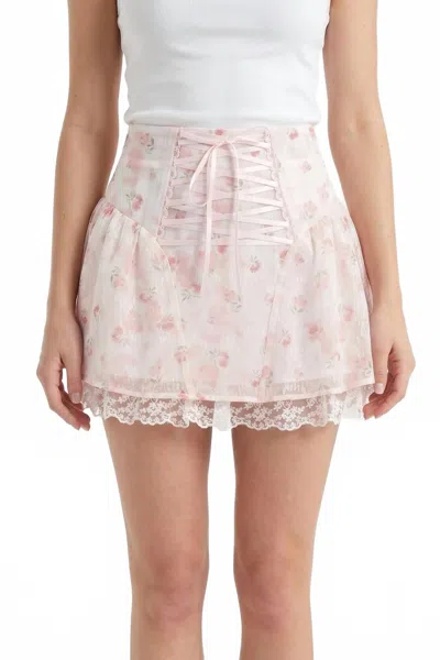 Kestan Elaine Mini Skirt In Pink