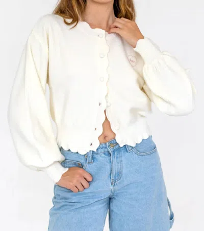 Kestan Essential Cardigan In White