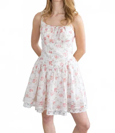 Kestan Gabrielle Mini Dress In Pink In Multi