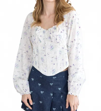 Kestan Ines Top In White