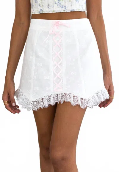 Kestan Jodie Skirt In White