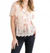 Kestan Josette Top In Pink In Neutral