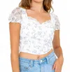 Kestan Lizzy Top In White In White
