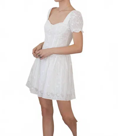 Kestan Rachel Mini Dress In White