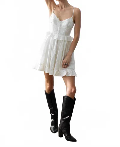 Kestan Sloane Mini Dress In White