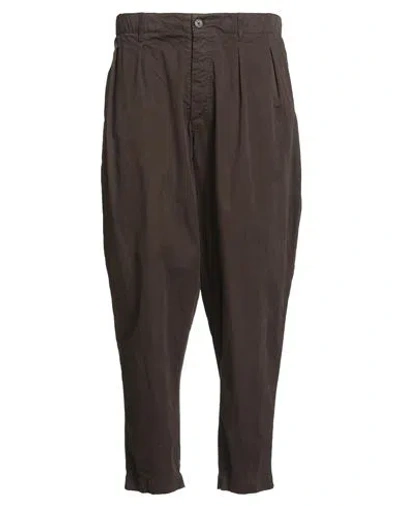 Kestin Man Pants Dark Brown Size L Cotton