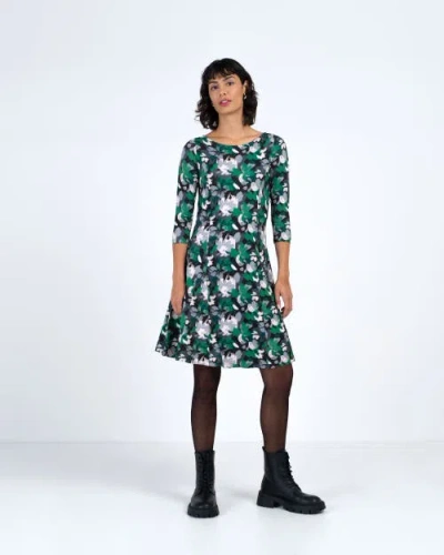 Kettlewell Brushed Floral Dress In Neutral