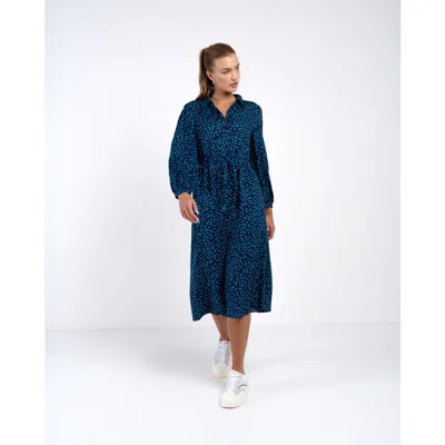 Kettlewell Delilah Shirt Dress In Blue
