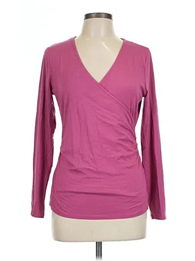Pre-owned Kettlewell Long Sleeve Top Pink V Neck Tops