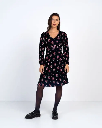Kettlewell Printed Jersey Dress In Black