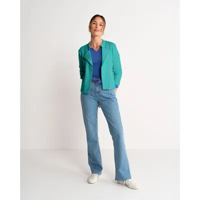 Kettlewell Sculpted Biker Jacket In Blue