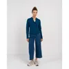 Kettlewell Sculpted Biker Jacket In Blue