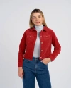 Kettlewell Vera Velvet Jacket In Red