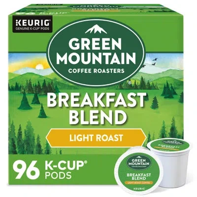 Keurig Green Mountain Coffee Roasters Breakfast Blend Single-serve  K-cup Pods, Light Roast Coffee