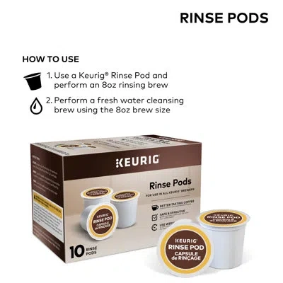 Keurig Rinse Pod In Brown
